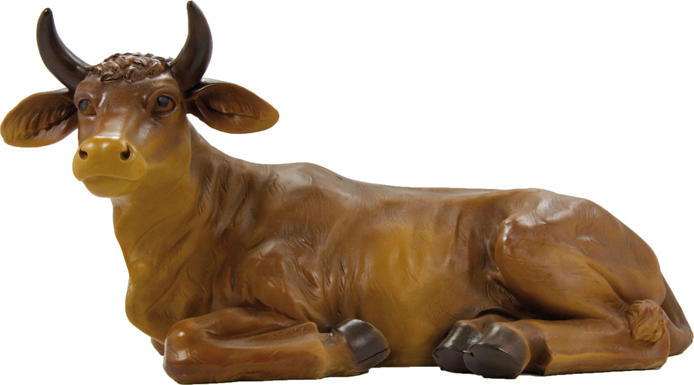 FADEDA Ochse  / Höhe:26 cm / handbemalt / detailgetreue Krippen Figuren - Weihnachten Tisch Dekoration Krippe Zubehör