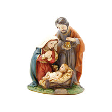 FADEDA Hlg. Familie, Krippenblock  / Höhe:5 cm / handbemalt / detailgetreue Krippen Figuren - Weihnachten Tisch Dekoration Krippe Zubehör