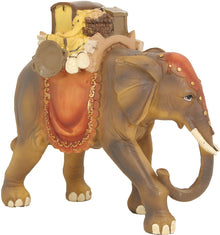FADEDA Elefant   / Höhe:17 cm / handbemalt / detailgetreue Krippen Figuren - Weihnachten Tisch Dekoration Krippe Zubehör