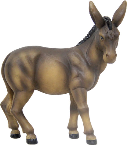 FADEDA Esel   / Höhe:12 cm / handbemalt / detailgetreue Krippen Figuren - Weihnachten Tisch Dekoration Krippe Zubehör