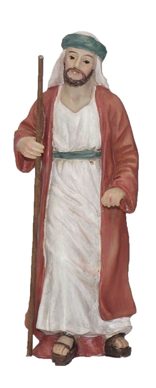 FADEDA Josef / Höhe:11 cm / handbemalt / detailgetreue Krippen Figuren - Weihnachten Tisch Dekoration Krippe Zubehör