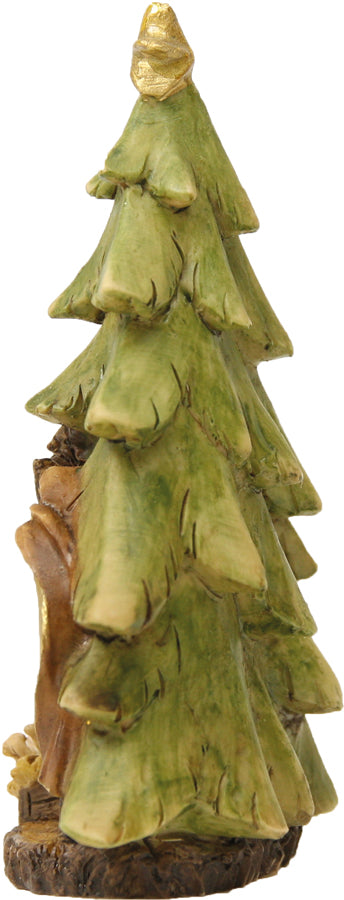 FADEDA Hlg. Familie unter Tannen, Krippenblock   / Höhe:9 cm / handbemalt / detailgetreue Krippen Figuren - Weihnachten Tisch Dekoration Krippe Zubehör