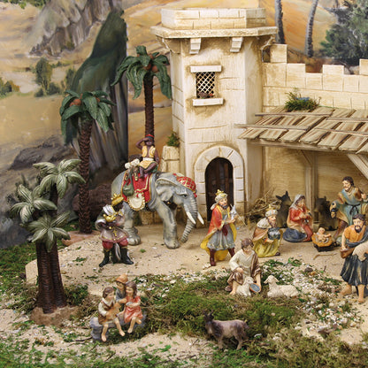 FADEDA JOK: Palme   / Höhe:20 cm / handbemalt / detailgetreue Krippen Figuren - Weihnachten Tisch Dekoration Krippe Zubehör