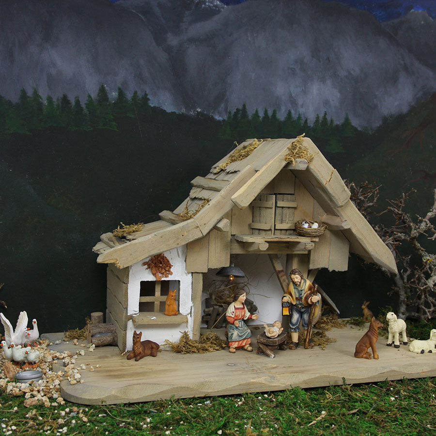 3x FADEDA Hlg. Familie   / Höhe:8 cm / handbemalt / detailgetreue Krippen Figuren - Weihnachten Tisch Dekoration Krippe Zubehör