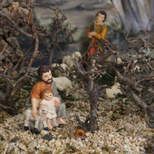 FADEDA Hirte mit Kind und Schaf   / Höhe:11 cm / handbemalt / detailgetreue Krippen Figuren - Weihnachten Tisch Dekoration Krippe Zubehör