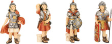 4x FADEDA Legionäre   / Höhe:11 cm / handbemalt / detailgetreue Krippen Figuren - Weihnachten Tisch Dekoration Krippe Zubehör
