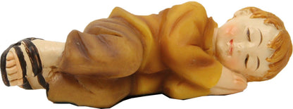 FADEDA Schlafender Junge   / Höhe:10 cm / handbemalt / detailgetreue Krippen Figuren - Weihnachten Tisch Dekoration Krippe Zubehör