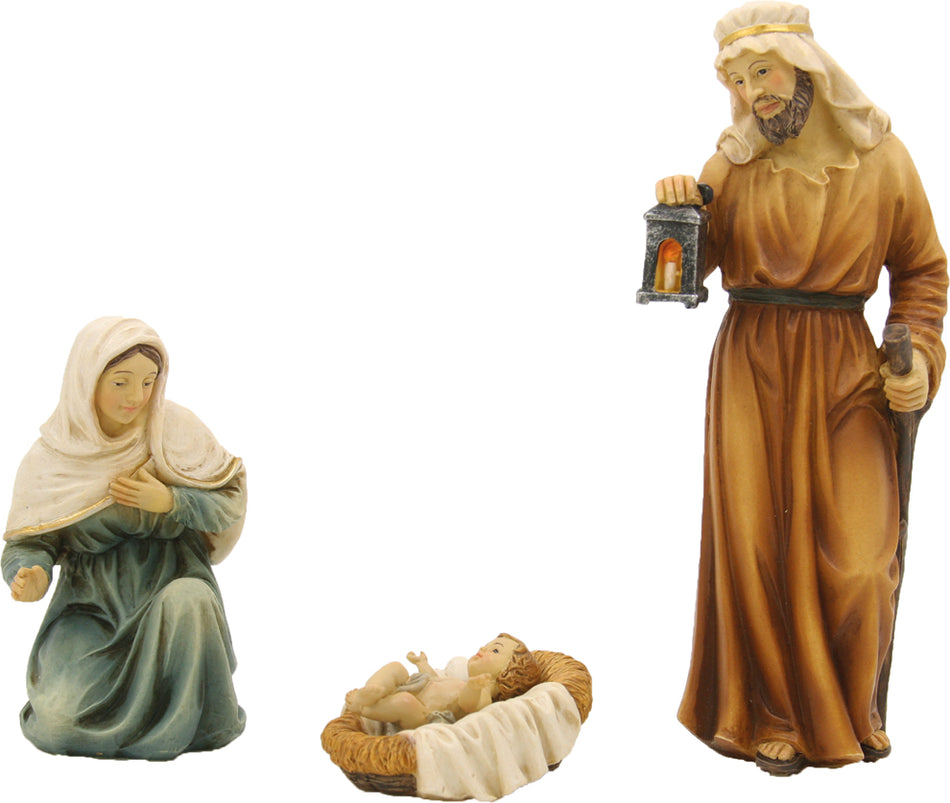 4x FADEDA Heilige Familie orientalisch   / Höhe:15 cm / handbemalt / detailgetreue Krippen Figuren - Weihnachten Tisch Dekoration Krippe Zubehör