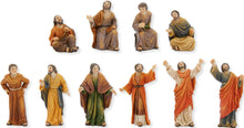 10x FADEDA Passionsfiguren: Verurteilung, Volk   / Höhe:9 cm / handbemalt / detailgetreue Krippen Figuren - Weihnachten Tisch Dekoration Krippe Zubehör