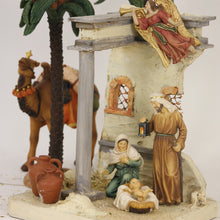 3x FADEDA Heilige Familie orientalisch   / Höhe:11 cm / handbemalt / detailgetreue Krippen Figuren - Weihnachten Tisch Dekoration Krippe Zubehör