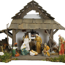 11x FADEDA Krippenfiguren orientalisch   / Höhe:11 cm / handbemalt / detailgetreue Krippen Figuren - Weihnachten Tisch Dekoration Krippe Zubehör