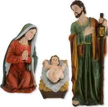 3x FADEDA Heilige Familie   / Höhe:100 cm / handbemalt / detailgetreue Krippen Figuren - Weihnachten Tisch Dekoration Krippe Zubehör