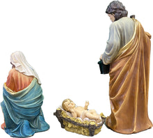 3x FADEDA Heilige Familie   / Höhe:80 cm / handbemalt / detailgetreue Krippen Figuren - Weihnachten Tisch Dekoration Krippe Zubehör