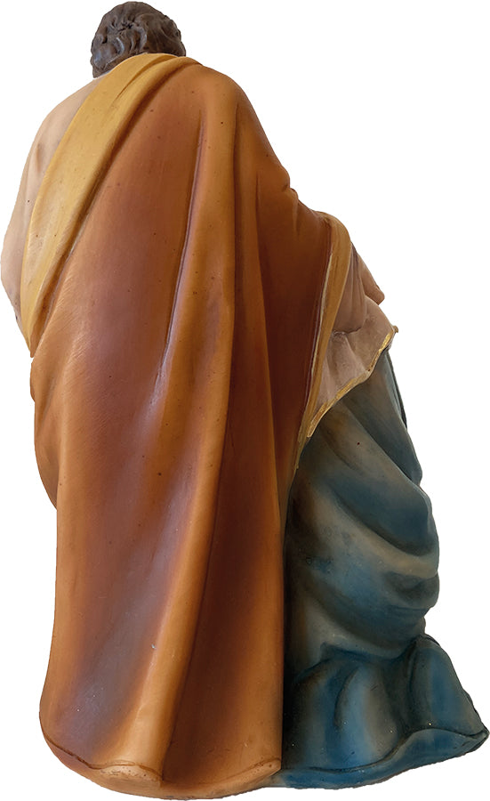 FADEDA Hlg. Familie, Krippenblock   / Höhe:19 cm / handbemalt / detailgetreue Krippen Figuren - Weihnachten Tisch Dekoration Krippe Zubehör