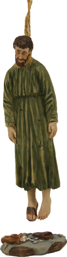2x FADEDA Passionsfigur: Hängender Judas   / Höhe:5 cm / handbemalt / detailgetreue Krippen Figuren - Weihnachten Tisch Dekoration Krippe Zubehör
