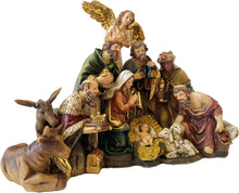 FADEDA Hlg. Familie, Krippenblock   / Höhe:20 cm / handbemalt / detailgetreue Krippen Figuren - Weihnachten Tisch Dekoration Krippe Zubehör