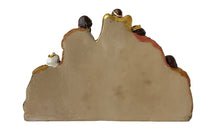 FADEDA Hlg. Familie, Krippenblock   / Höhe:8 cm / handbemalt / detailgetreue Krippen Figuren - Weihnachten Tisch Dekoration Krippe Zubehör