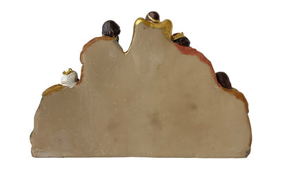 FADEDA Hlg. Familie, Krippenblock   / Höhe:8 cm / handbemalt / detailgetreue Krippen Figuren - Weihnachten Tisch Dekoration Krippe Zubehör