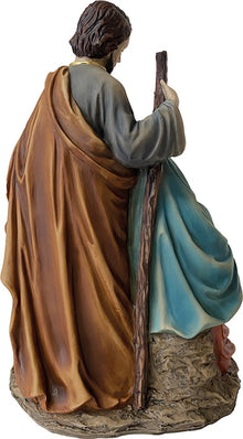FADEDA Hlg. Familie, Krippenblock   / Höhe:21 cm / handbemalt / detailgetreue Krippen Figuren - Weihnachten Tisch Dekoration Krippe Zubehör