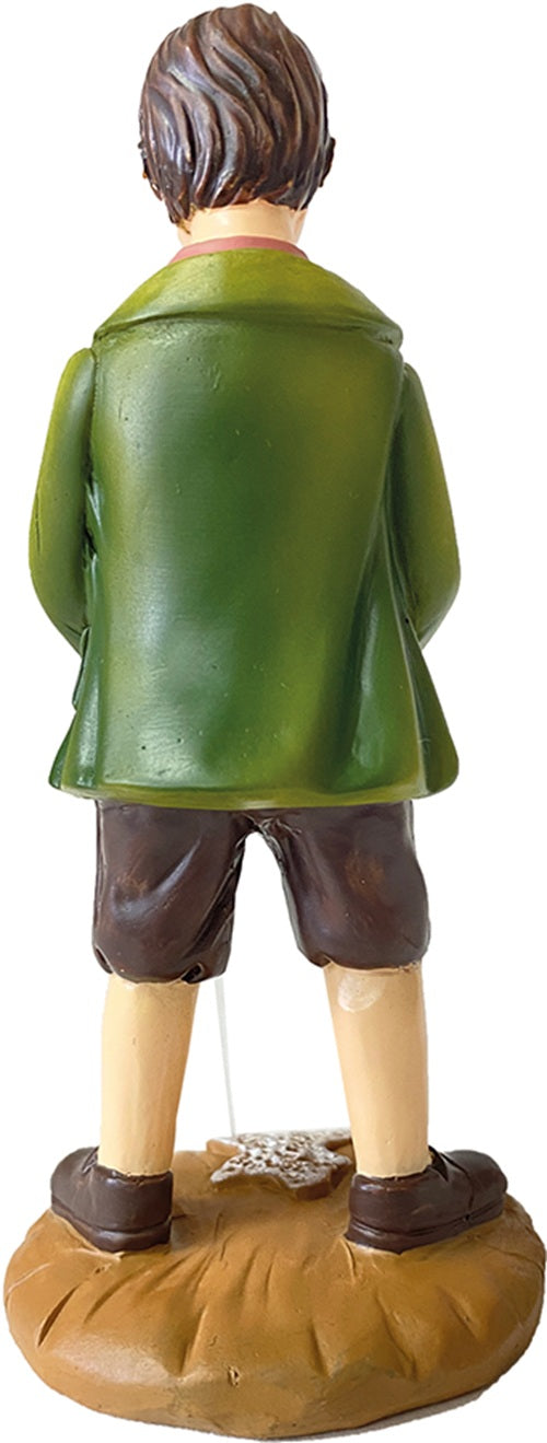 FADEDA Hirte pinkelnd / Höhe:9 cm / handbemalt / detailgetreue Krippen Figuren - Weihnachten Tisch Dekoration Krippe Zubehör