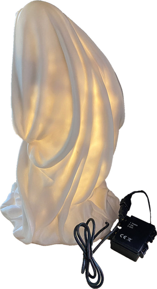 3x FADEDA Hlg. Familie beleuchtet, LED   / Höhe:60 cm / handbemalt / detailgetreue Krippen Figuren - Weihnachten Tisch Dekoration Krippe Zubehör