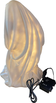3x FADEDA Hlg. Familie beleuchtet, LED   / Höhe:60 cm / handbemalt / detailgetreue Krippen Figuren - Weihnachten Tisch Dekoration Krippe Zubehör