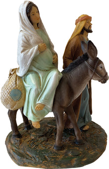 FADEDA Herbergssuche   / Höhe:20 cm / handbemalt / detailgetreue Krippen Figuren - Weihnachten Tisch Dekoration Krippe Zubehör