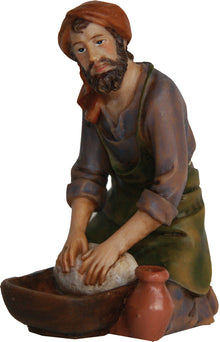 FADEDA Töpfer   / Höhe:9 cm / handbemalt / detailgetreue Krippen Figuren - Weihnachten Tisch Dekoration Krippe Zubehör