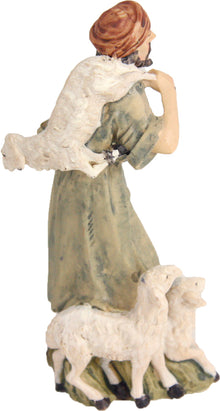 FADEDA Hirte   / Höhe:11 cm / handbemalt / detailgetreue Krippen Figuren - Weihnachten Tisch Dekoration Krippe Zubehör