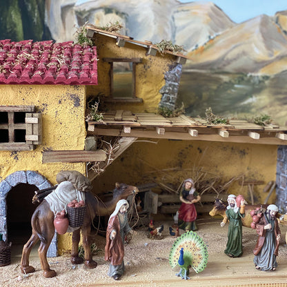 2x FADEDA Karawanenbegleitung   / Höhe:8 cm / handbemalt / detailgetreue Krippen Figuren - Weihnachten Tisch Dekoration Krippe Zubehör