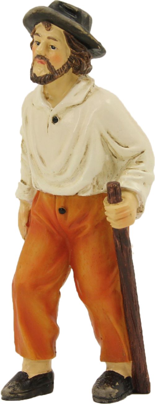 FADEDA Großvater   / Höhe:10 cm / handbemalt / detailgetreue Krippen Figuren - Weihnachten Tisch Dekoration Krippe Zubehör