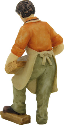FADEDA Schreiner   / Höhe:11 cm / handbemalt / detailgetreue Krippen Figuren - Weihnachten Tisch Dekoration Krippe Zubehör