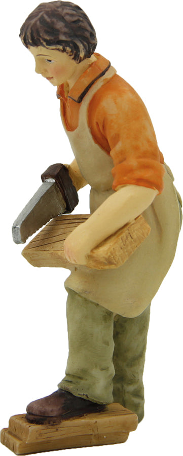 FADEDA Schreiner   / Höhe:11 cm / handbemalt / detailgetreue Krippen Figuren - Weihnachten Tisch Dekoration Krippe Zubehör