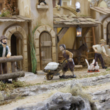 FADEDA Knecht für Schubkarren   / Höhe:10 cm / handbemalt / detailgetreue Krippen Figuren - Weihnachten Tisch Dekoration Krippe Zubehör