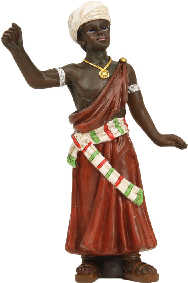 FADEDA Kameltreiber   / Höhe:11 cm / handbemalt / detailgetreue Krippen Figuren - Weihnachten Tisch Dekoration Krippe Zubehör