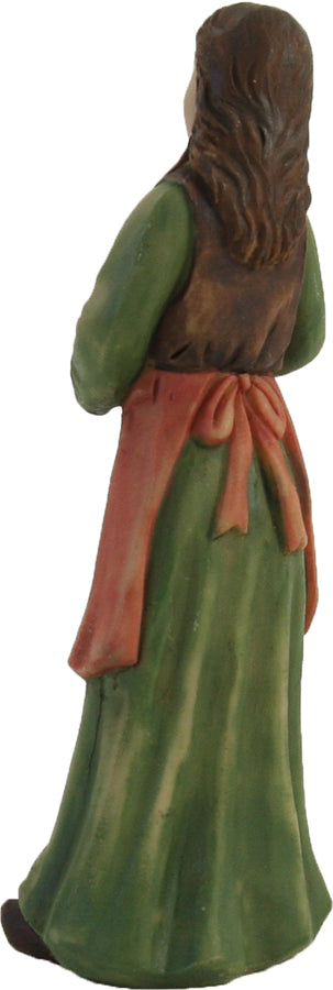 FADEDA Magd für Butterfass   / Höhe:11 cm / handbemalt / detailgetreue Krippen Figuren - Weihnachten Tisch Dekoration Krippe Zubehör