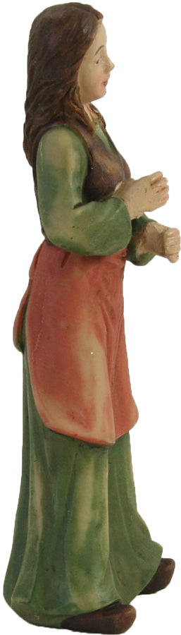 FADEDA Magd für Butterfass   / Höhe:11 cm / handbemalt / detailgetreue Krippen Figuren - Weihnachten Tisch Dekoration Krippe Zubehör