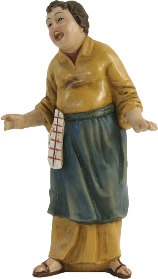 FADEDA Marktschreier   / Höhe:9 cm / handbemalt / detailgetreue Krippen Figuren - Weihnachten Tisch Dekoration Krippe Zubehör