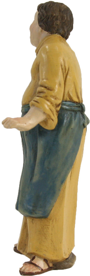 FADEDA Marktschreier   / Höhe:9 cm / handbemalt / detailgetreue Krippen Figuren - Weihnachten Tisch Dekoration Krippe Zubehör