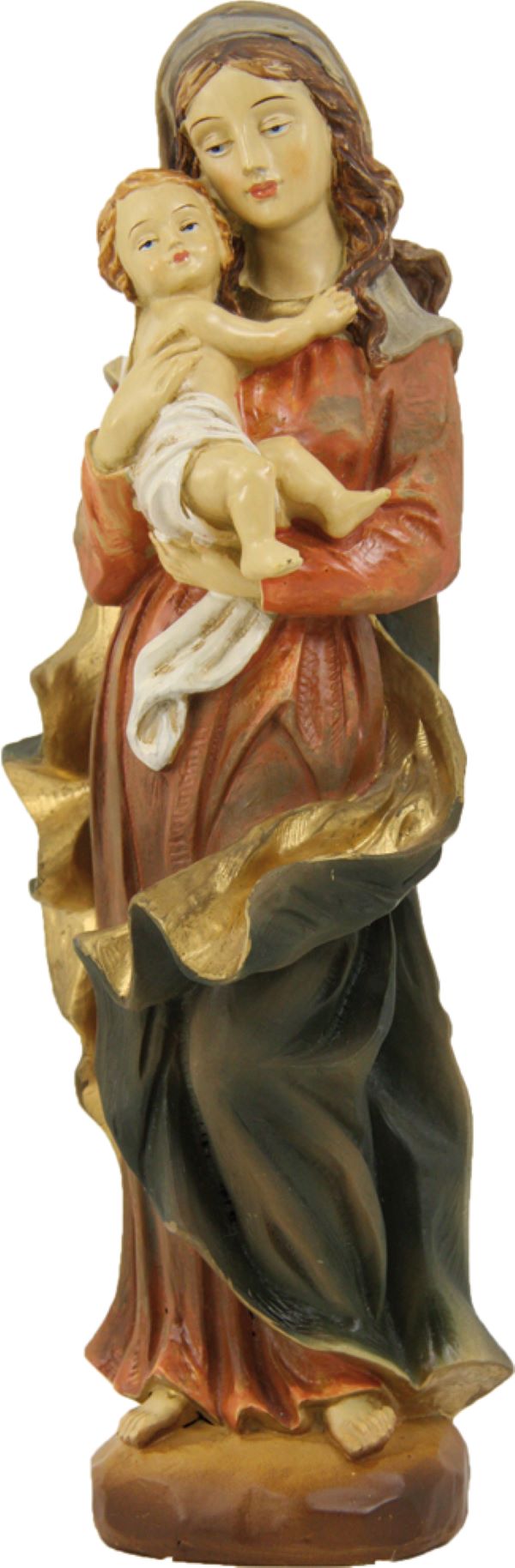 FADEDA Madonna mit Kind rechts   / Höhe:20 cm / handbemalt / detailgetreue Krippen Figuren - Weihnachten Tisch Dekoration Krippe Zubehör