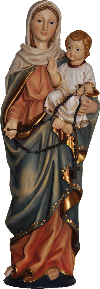 FADEDA Madonna mit Kind   / Höhe:11 cm / handbemalt / detailgetreue Krippen Figuren - Weihnachten Tisch Dekoration Krippe Zubehör