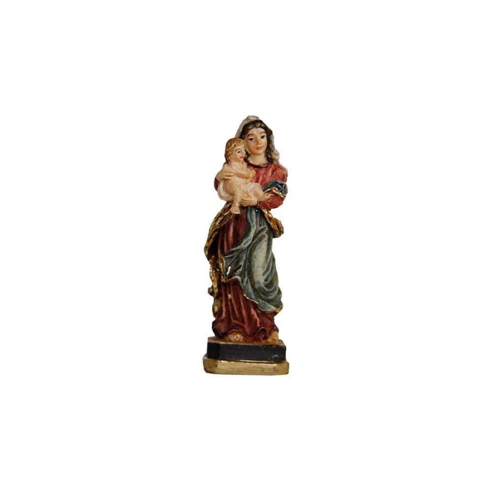 FADEDA Weidener Madonna BL/R   / Höhe:5 cm / handbemalt / detailgetreue Krippen Figuren - Weihnachten Tisch Dekoration Krippe Zubehör