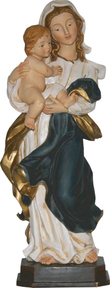 FADEDA Weidener Madonna BL/W   / Höhe:16 cm / handbemalt / detailgetreue Krippen Figuren - Weihnachten Tisch Dekoration Krippe Zubehör