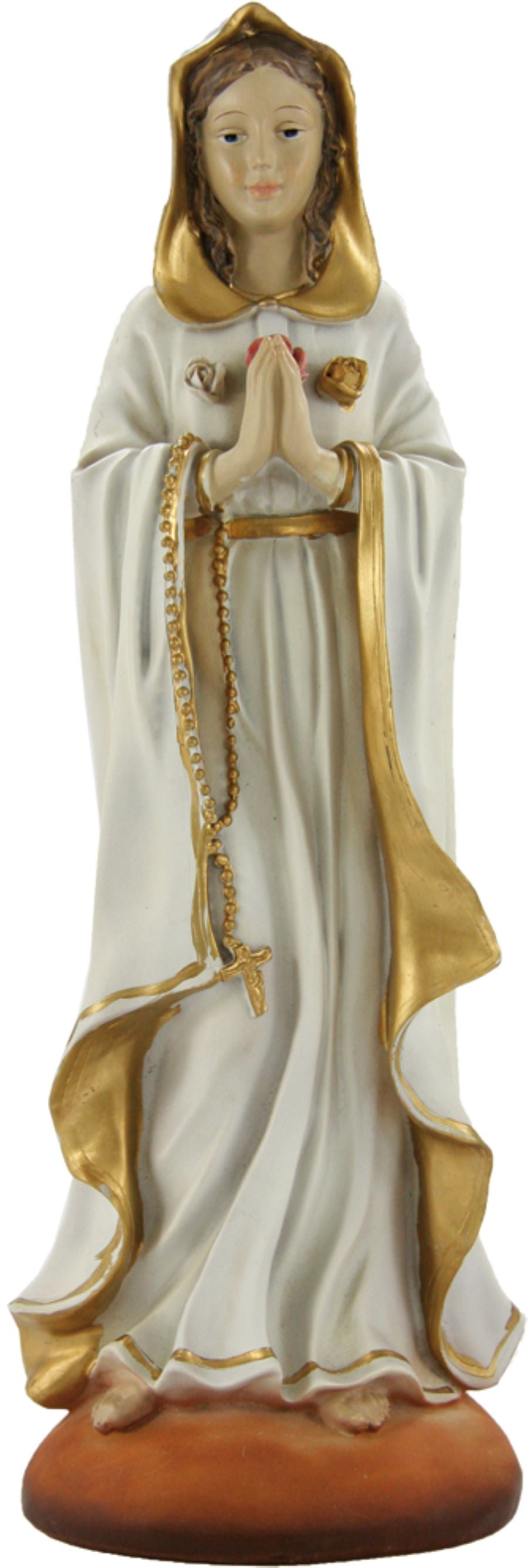 FADEDA Madonna Rosa Mystica   / Höhe:13 cm / handbemalt / detailgetreue Krippen Figuren - Weihnachten Tisch Dekoration Krippe Zubehör