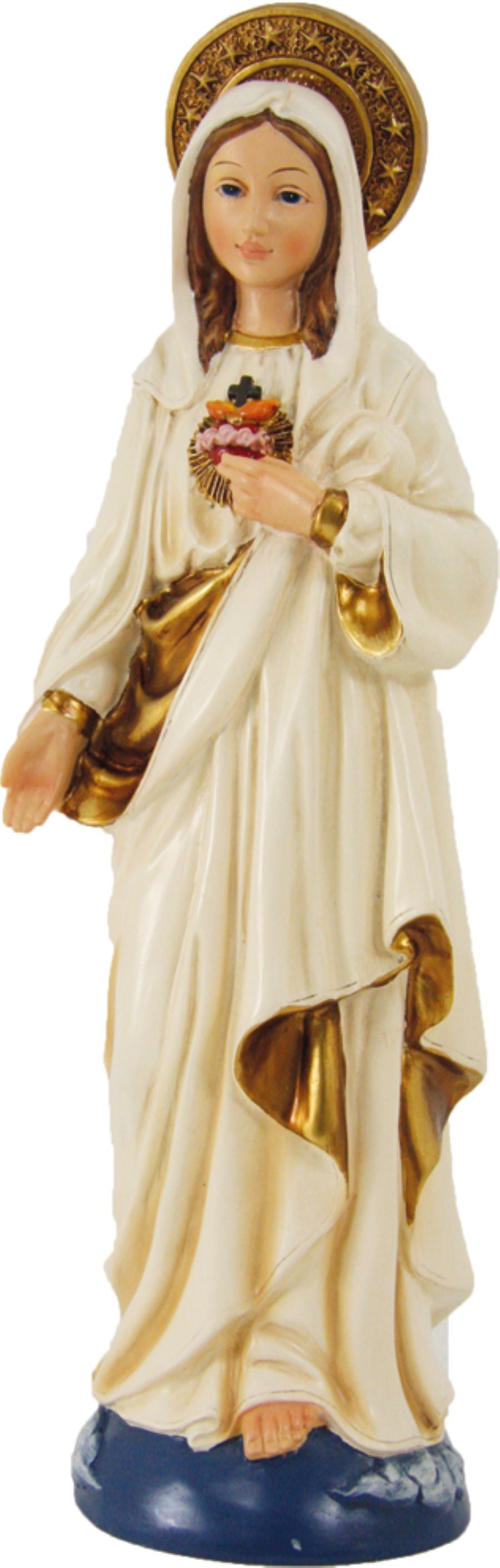 FADEDA Herz-Maria   / Höhe:29 cm / handbemalt / detailgetreue Krippen Figuren - Weihnachten Tisch Dekoration Krippe Zubehör