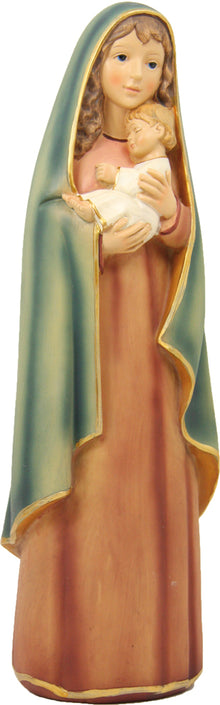 FADEDA Madonna modern farbig   / Höhe:29 cm / handbemalt / detailgetreue Krippen Figuren - Weihnachten Tisch Dekoration Krippe Zubehör