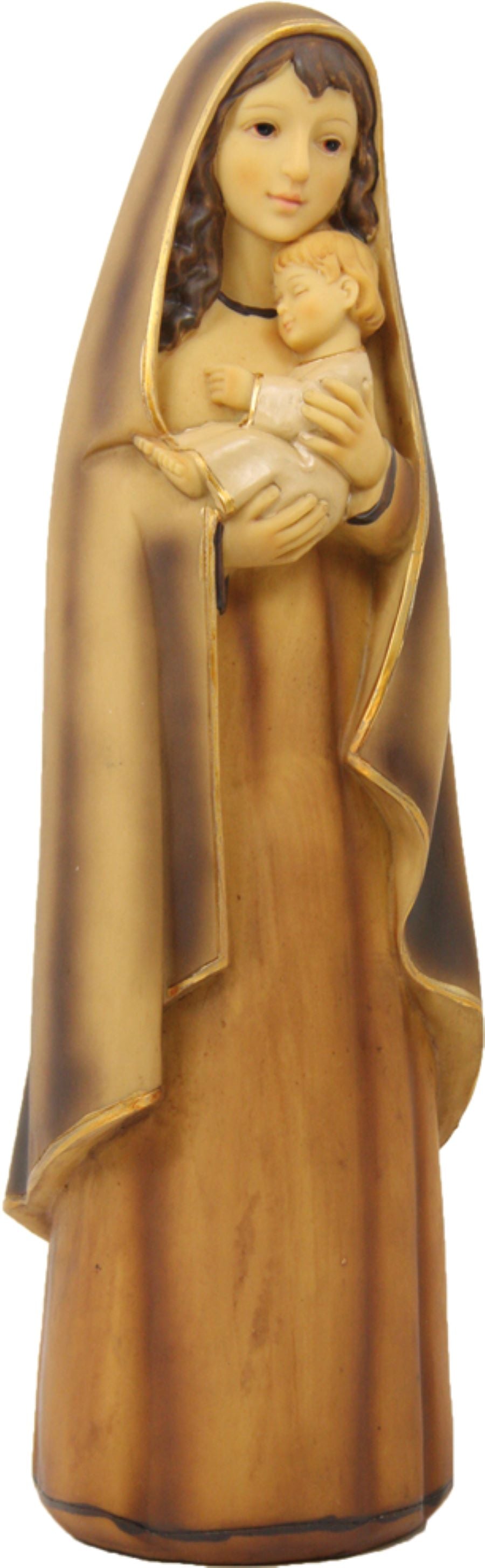 FADEDA Madonna modern gebeizt   / Höhe:29 cm / handbemalt / detailgetreue Krippen Figuren - Weihnachten Tisch Dekoration Krippe Zubehör