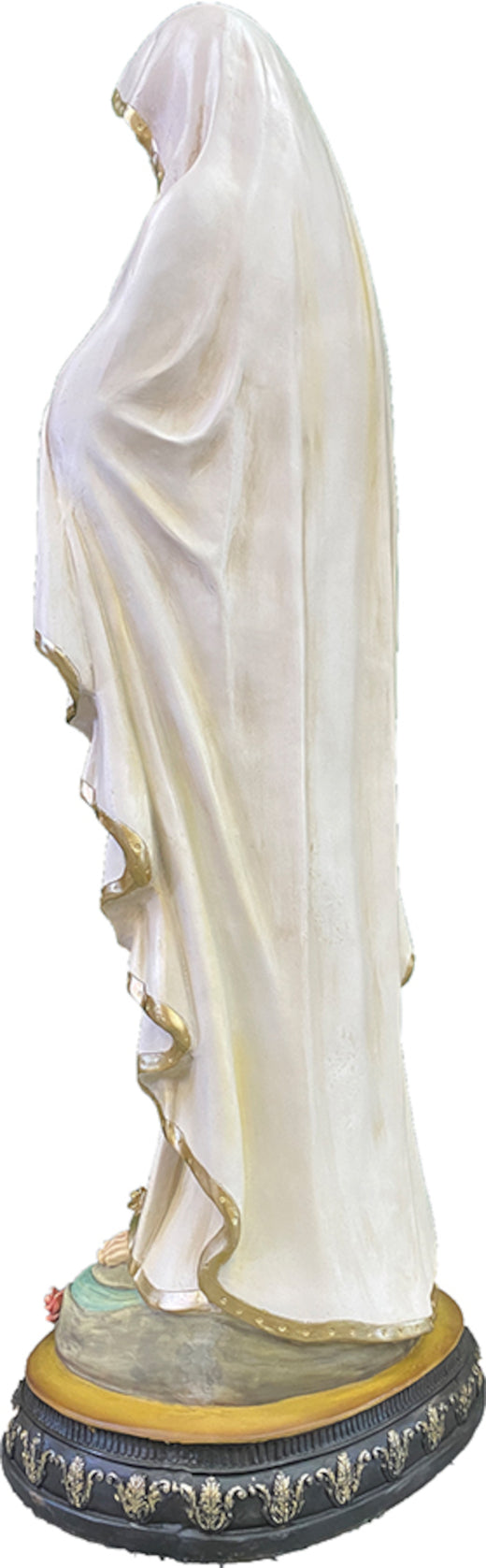 FADEDA Madonna Lourdes in Holzoptik   / Höhe:120 cm / handbemalt / detailgetreue Krippen Figuren - Weihnachten Tisch Dekoration Krippe Zubehör