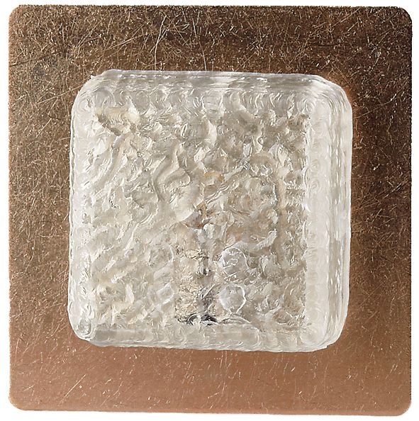 FADEDA Wandlampe Metalloptik mit LED-Beleuchtung in 3,5V, LxBxH in mm: 29x29x35. Für Krippen, Miniatur-, Hobby- und Modellbau, Puppenhauszubehör u. Modelleisenbahn.