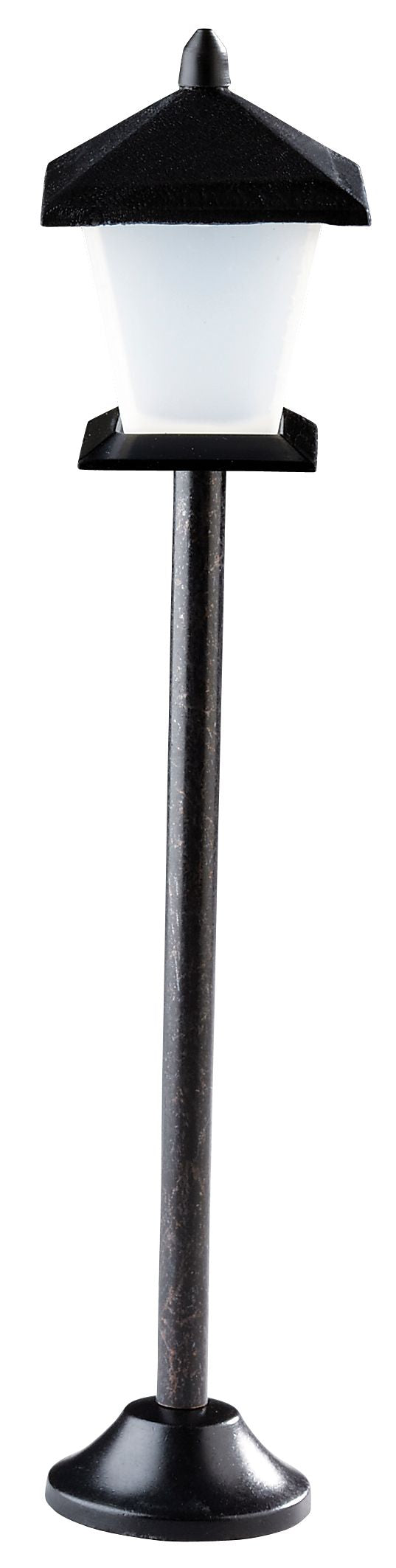 FADEDA Straßenlaterne LED, LxBxH in mm: 25x25x140. Für Krippen, Miniatur-, Hobby- und Modellbau, Puppenhauszubehör u. Modelleisenbahn.